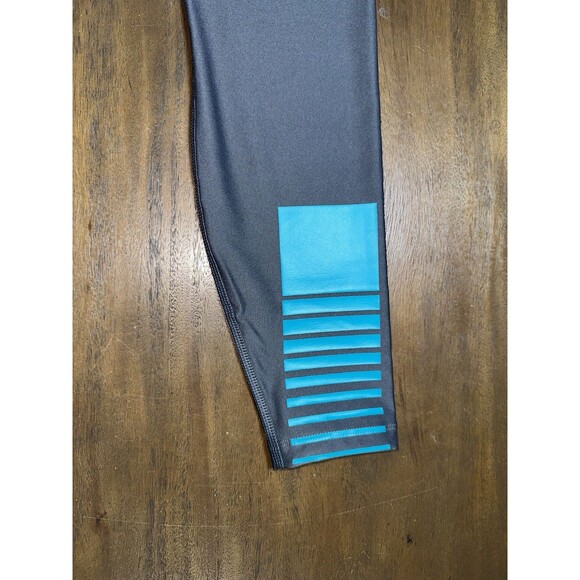 Nike Dri-fit Leggings Miami Dolphins Size S Gray Turquoise NFL Team Apparel - Picture 5 of 11